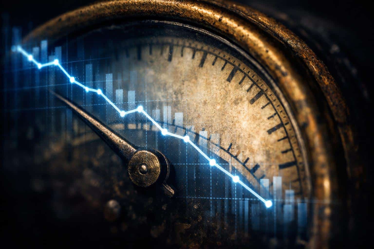declining-registry-gauge-needle-decline-double-exposure declining-registry-gauge-needle-decline-double-exposure