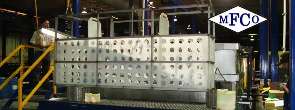 Aerospace surface finishing line at Metal Finishing Company